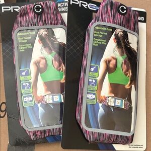 2 pack Pink Adjustable Waistband for Cell Phones